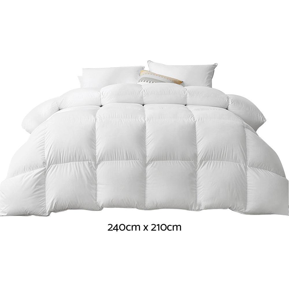 Giselle Bedding 500GSM Goose Down Feather Quilt King - Ozstylz