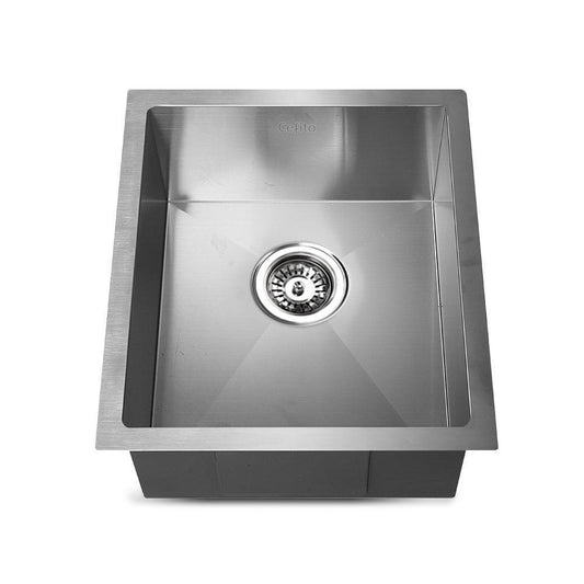 Cefito Kitchen Sink 45X39CM Stainless Steel Basin Single Bowl Laundry Silver - Ozstylz
