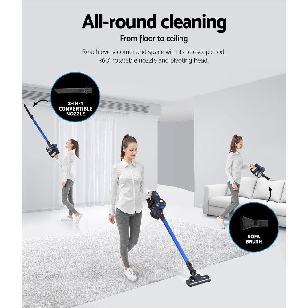 Devanti Handheld Vacuum Cleaner Brushless Cordless 250W Blue - Ozstylz