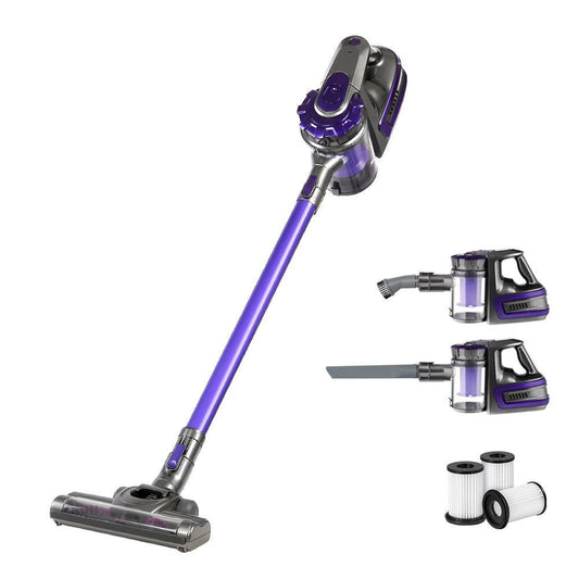 Devanti Handheld Vacuum Cleaner Cordless HEPA Filter Purple - Ozstylz