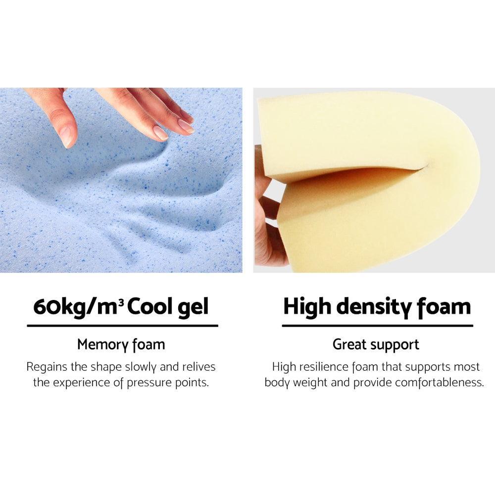 Giselle Bedding Wedge Pillow Blue Twin Pack - Ozstylz